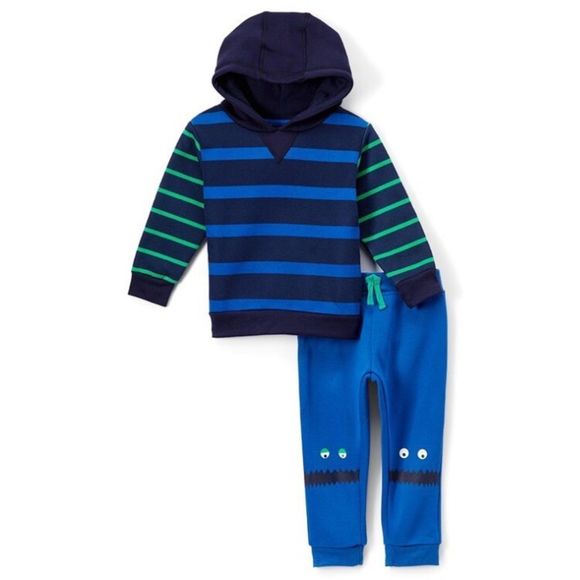 Striped Hoodie and Sweatpants Set - Picture 4 of 9